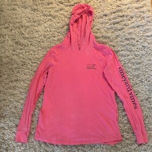 Vineyard Vines Pink Hoodied Long Sleeve